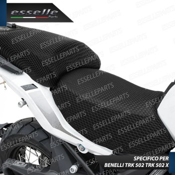COPRISELLA ELASTICO NERO A NIDO D'APE 3D PER BENELLI TRK 502