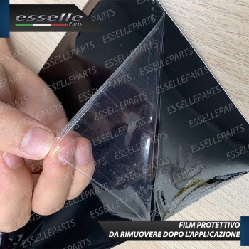 2 x Pellicola Wrapping Nero Lucido Professionale Cromature Esterne Auto 5 cm X 10 mt