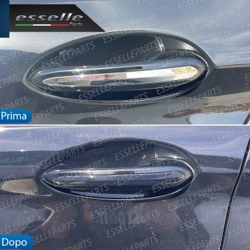 2 x Pellicola Wrapping Nero Lucido Professionale Cromature Esterne Auto 5 cm X 10 mt