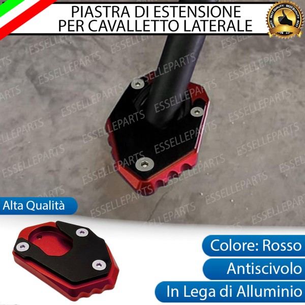 PIASTRA DI ESTENSIONE CAVALLETTO ROSSO SPECIFICA PER KAWASAKI ER-6N 2012-2016 ABS