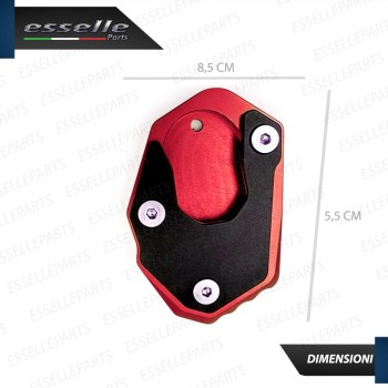 PIASTRA DI ESTENSIONE CAVALLETTO ROSSO SPECIFICA PER KAWASAKI NINJA 650 2017-2019 TOURER