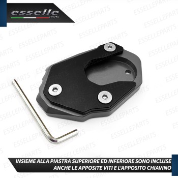 PIASTRA DI ESTENSIONE CAVALLETTO GRIGIO SPECIFICA PER KAWASAKI Z300 2015-2016 ABS
