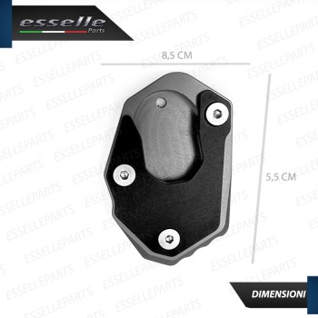 PIASTRA DI ESTENSIONE CAVALLETTO GRIGIO SPECIFICA PER KAWASAKI Z900 RS 2021