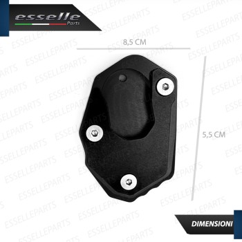 PIASTRA DI ESTENSIONE CAVALLETTO NERO SPECIFICA PER KAWASAKI NINJA 1000 SX 2020