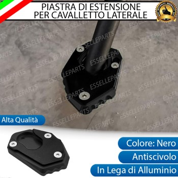 PIASTRA DI ESTENSIONE CAVALLETTO NERO SPECIFICA PER KAWASAKI Z300 SL 2015-2016