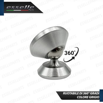 Supporto in Metallo Grigio Magnetico Portacellulare Smartphone Per Auto