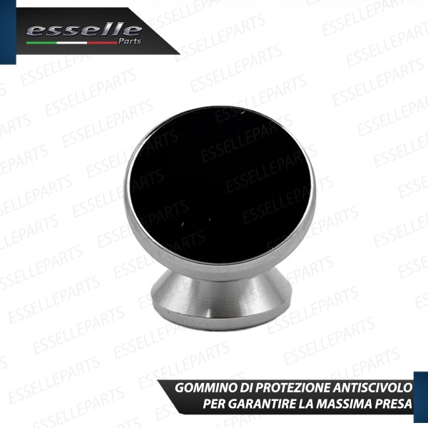 Supporto in Metallo Grigio Magnetico Portacellulare Smartphone Per Auto