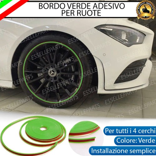 Bordo Verde adesivo di protezione per cerchioni ruote