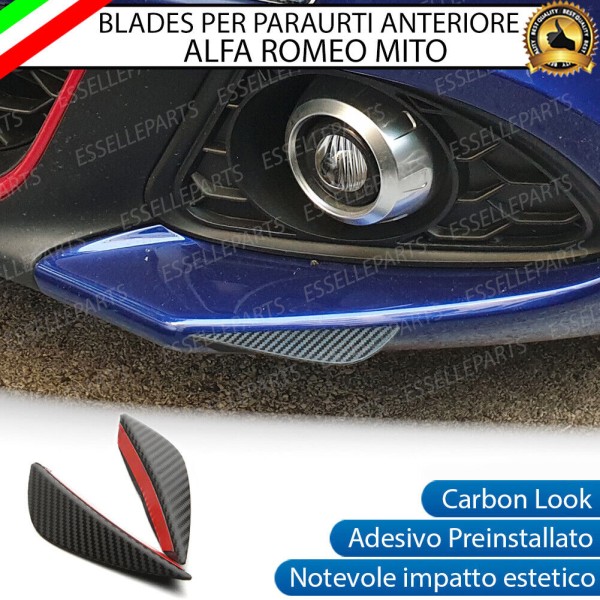 Blade per Paraurti Adesivi Effetto Carbonio specifici per Alfa Romeo Stelvio