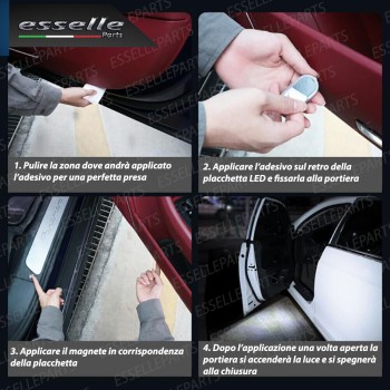 Illuminazione LED Supplementare Antipozzanghera Senza Filo Ricaricabile 6000K Illuminazione LED Supplementare Antipozzanghera Senza Filo Ricaricabile 6000K