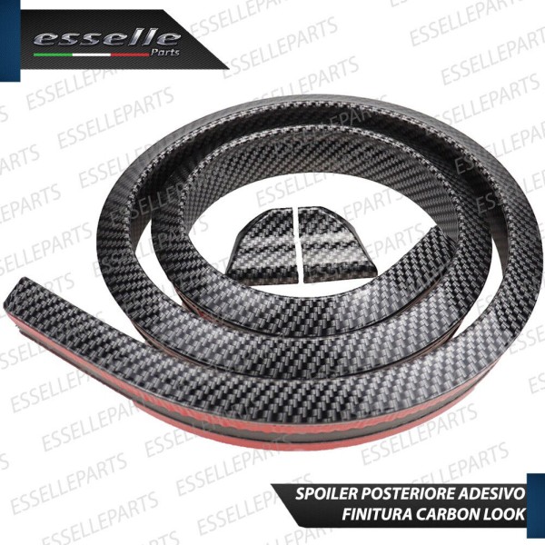 SPOILER POSTERIORE ADESIVO CARBON LOOK ALETTONE MODELLABILE