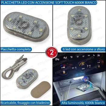 Illuminazione LED Supplementare Ricaricabile 6000K Illuminazione LED Supplementare Ricaricabile 6000K