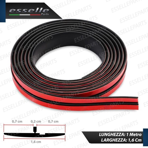 Guarnizione Nera Adesiva in Gomma Flessibile Anti Fruscio Impermeabile
