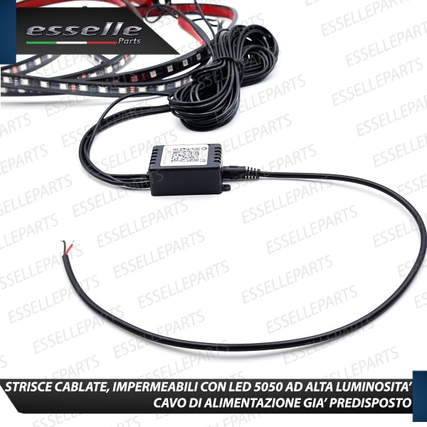 Kit Led Sottoscocca RGB con Controllo APP Wireless Multicolor