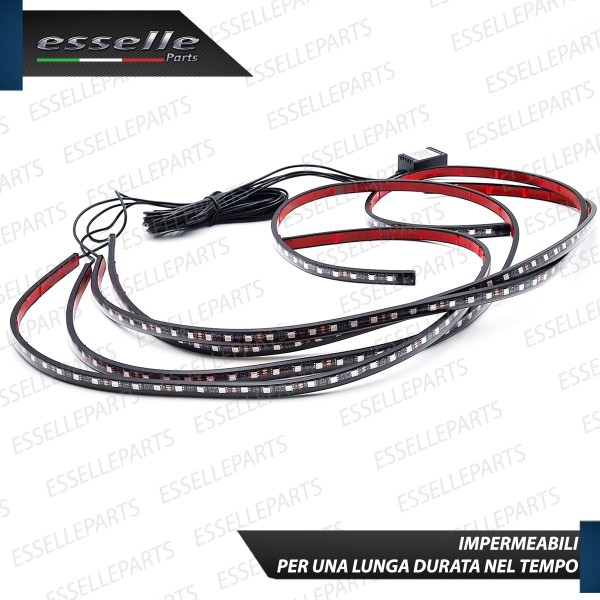 Kit Led Sottoscocca RGB con Controllo APP Wireless Multicolor