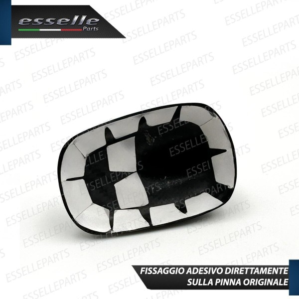Cover Antenna Pinna Squalo Adesiva In Vero Carbonio Per Vw T-Roc