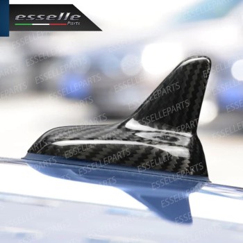 Cover Antenna Pinna Squalo Adesiva in Vero Carbonio per SKODA KAMIQ