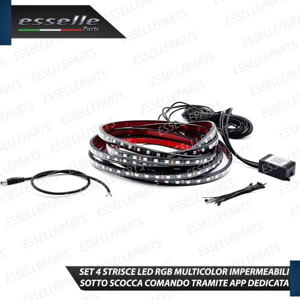 Kit Led Sottoscocca RGB con Controllo APP Wireless Multicolor