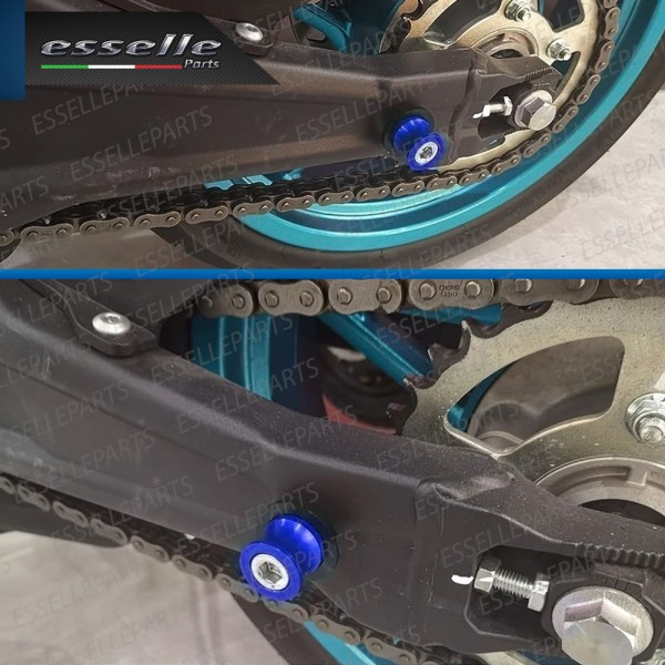 SET NOTTOLINI PROTEZIONE FORCELLA IN ACCIAIO BLU LUCIDO PER KAWASAKI VERSYS 1000 2012-2014 GRAND TOURER