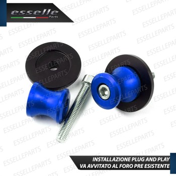 SET NOTTOLINI PROTEZIONE FORCELLA IN ACCIAIO BLU LUCIDO PER KAWASAKI VERSYS 1000 2019-2020