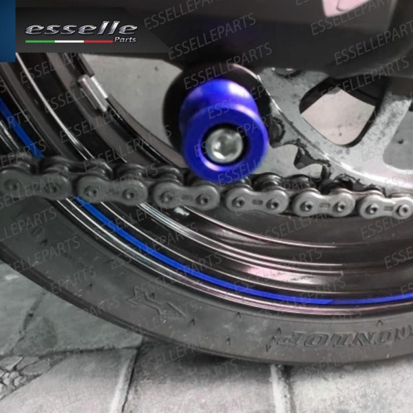 SET NOTTOLINI PROTEZIONE FORCELLA IN ACCIAIO BLU LUCIDO PER KAWASAKI VERSYS 650 2010-2014 TOURER