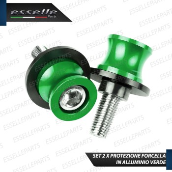 SET NOTTOLINI PROTEZIONE FORCELLA IN ACCIAIO VERDE LUCIDO PER KAWASAKI NINJA 1000 ZX-10R 2021