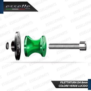 SET NOTTOLINI PROTEZIONE FORCELLA IN ACCIAIO VERDE LUCIDO PER KAWASAKI NINJA 650 2020