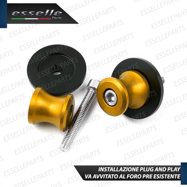 SET NOTTOLINI PROTEZIONE FORCELLA IN ACCIAIO ORO LUCIDO PER KAWASAKI NINJA 600 ZX-6R 2007-2008