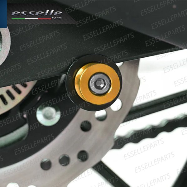 SET NOTTOLINI PROTEZIONE FORCELLA IN ACCIAIO ORO LUCIDO PER KAWASAKI VERSYS 650 2017-2020