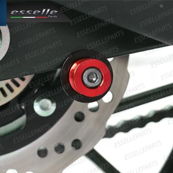 SET NOTTOLINI PROTEZIONE FORCELLA IN ACCIAIO ROSSO LUCIDO PER KAWASAKI ER-6F 2012-2016 ABS