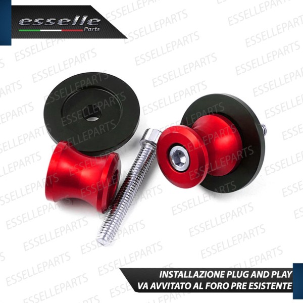SET NOTTOLINI PROTEZIONE FORCELLA IN ACCIAIO ROSSO LUCIDO PER KAWASAKI NINJA 1000 ZX-10R 2010-2011