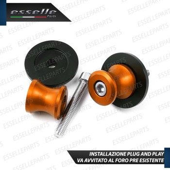 SET NOTTOLINI PROTEZIONE FORCELLA IN ACCIAIO ARANCIONE LUCIDO PER KAWASAKI ER-6F 2009-2011
