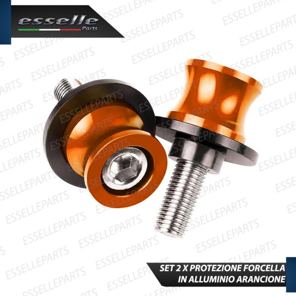 SET NOTTOLINI PROTEZIONE FORCELLA IN ACCIAIO ARANCIONE LUCIDO PER KAWASAKI NINJA 650 2021