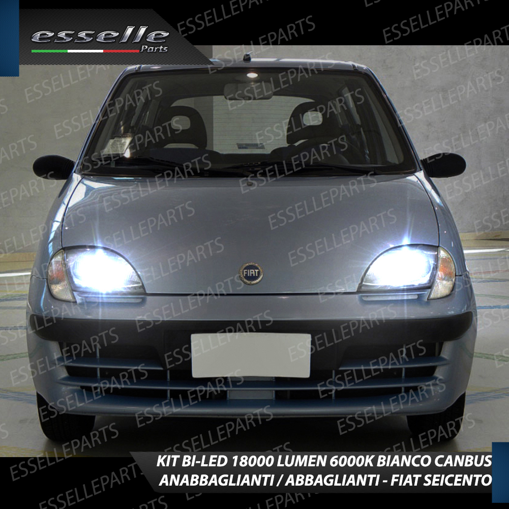 KIT FARI A LED FIAT SEICENTO 600 ANABBAGLIANTI ABBAGLIANTI LUCI POSIZIONE  6000K